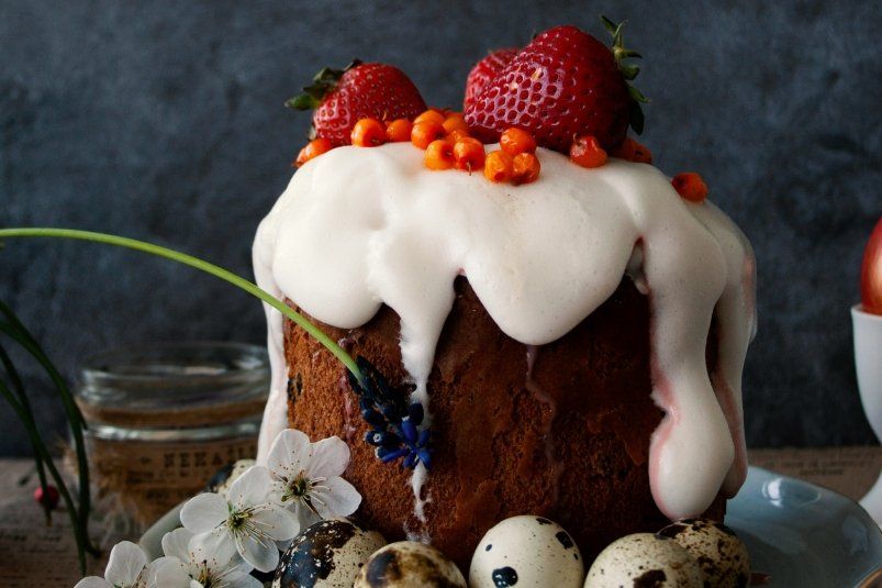 Всего 2 минуты и вкуснейшая глазурь для куличей готова - без яиц и желатина: 1 ингредиент