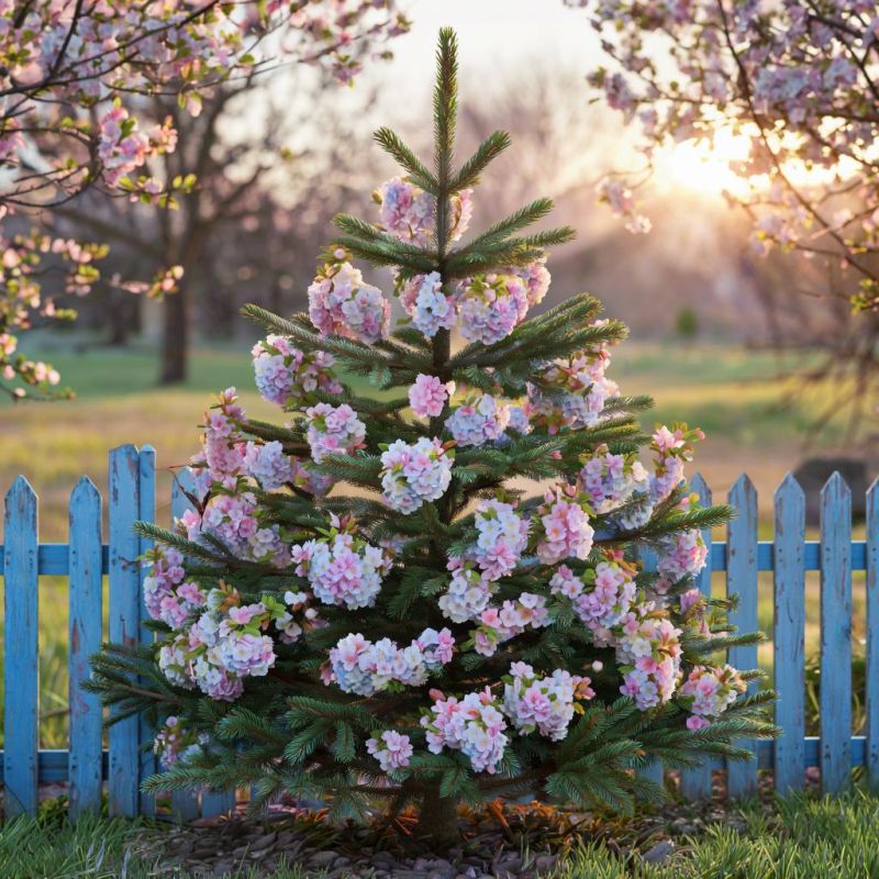 Как хвойные леса преображают ваш сад: сосны и ели на первом плане
