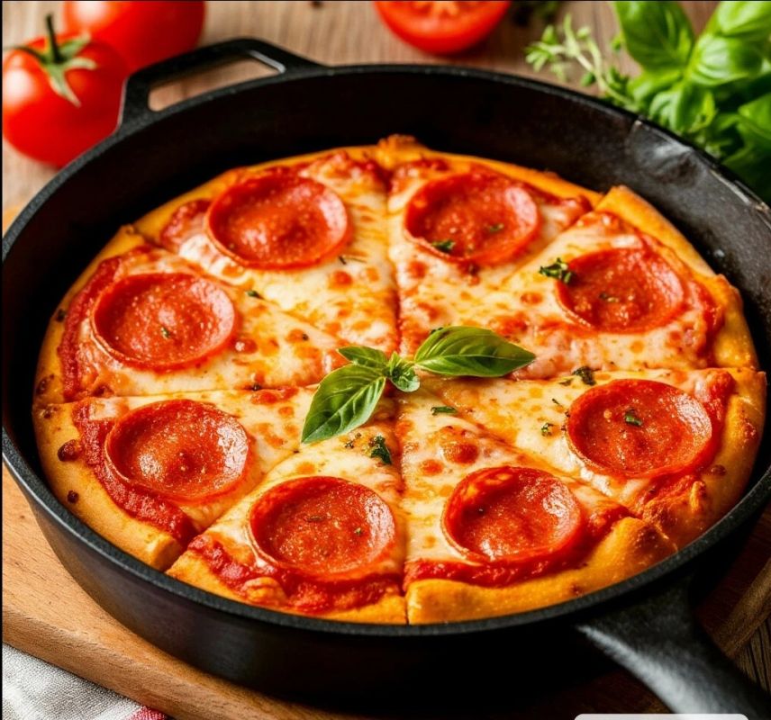 Ленивая пицца на сковороде: быстро, просто и невероятно вкусно