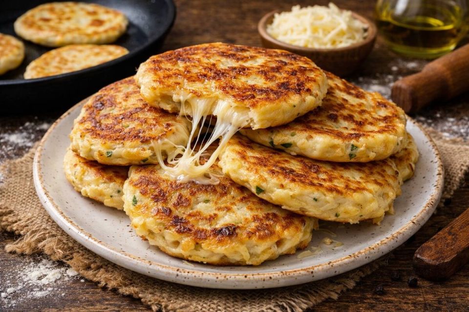 Скоро к столу: сырные лепёшки, которые спасут любой обед