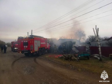 У жителя села Атяшево сгорели гараж и автомобиль