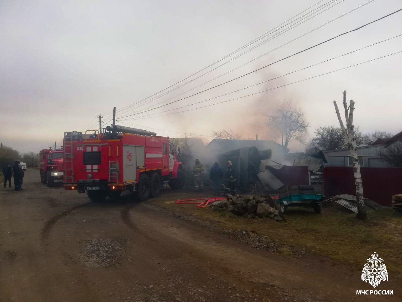У жителя села Атяшево сгорели гараж и автомобиль