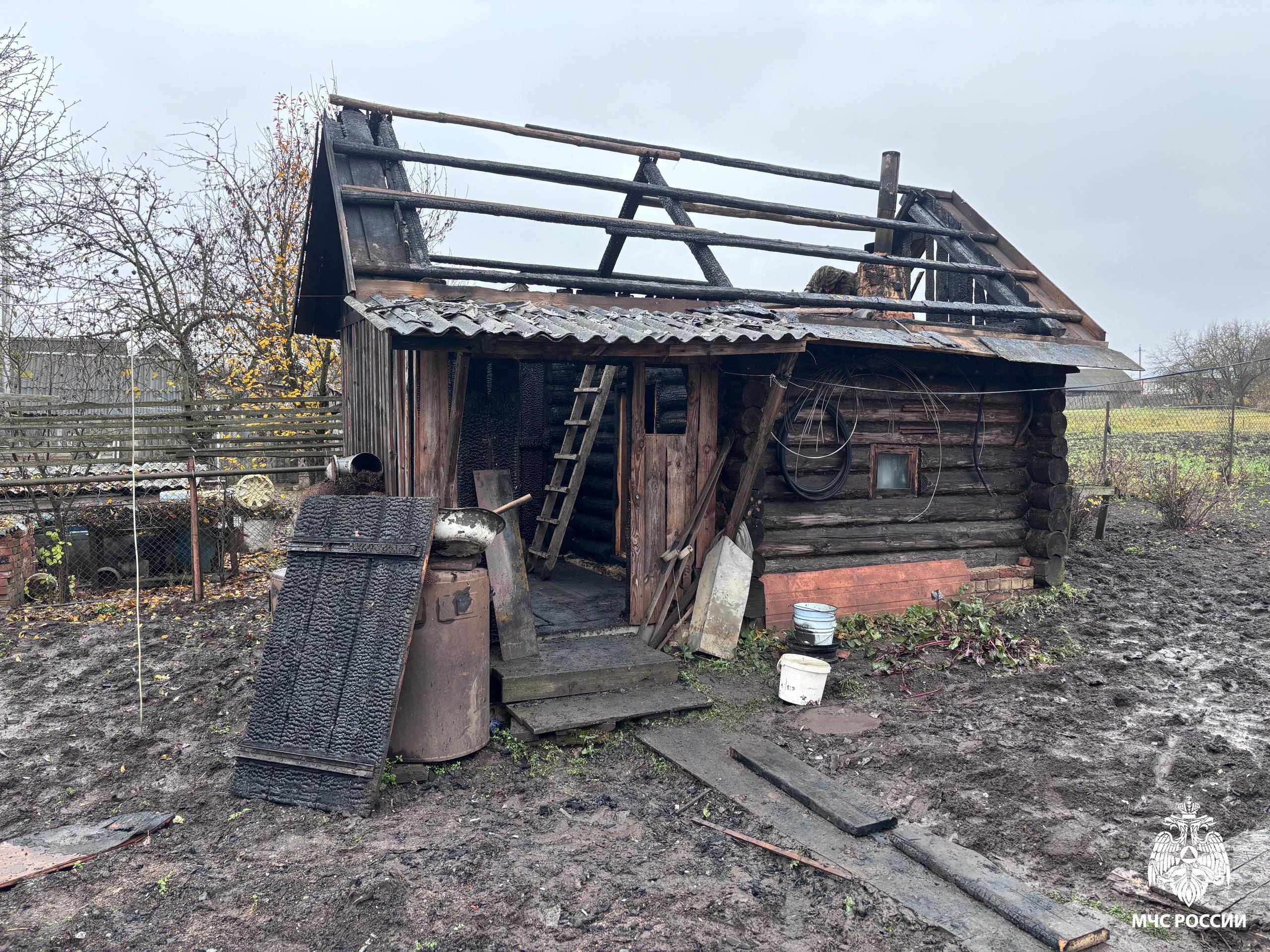 В селе Теньгушево горела баня
