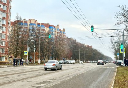 В Саранске на улице Ульянова установили светофор по просьбам жителей