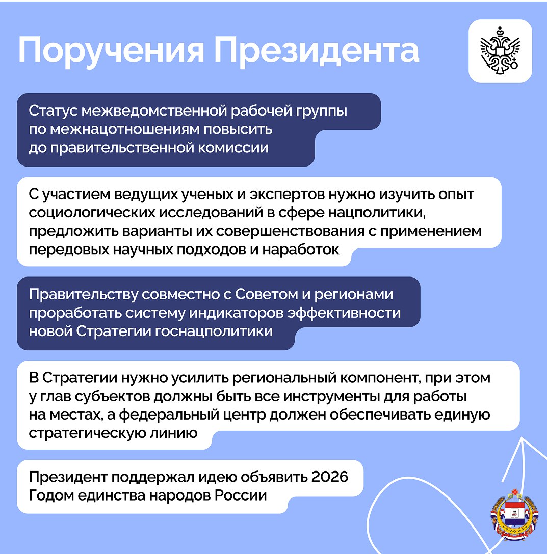 Заседание Совета при Президенте по межнациональным отношениям прошло под председательством Владимира Путина Заседание Совета при Президенте по межнациональным отношениям прошло под председательством Владимира Путина