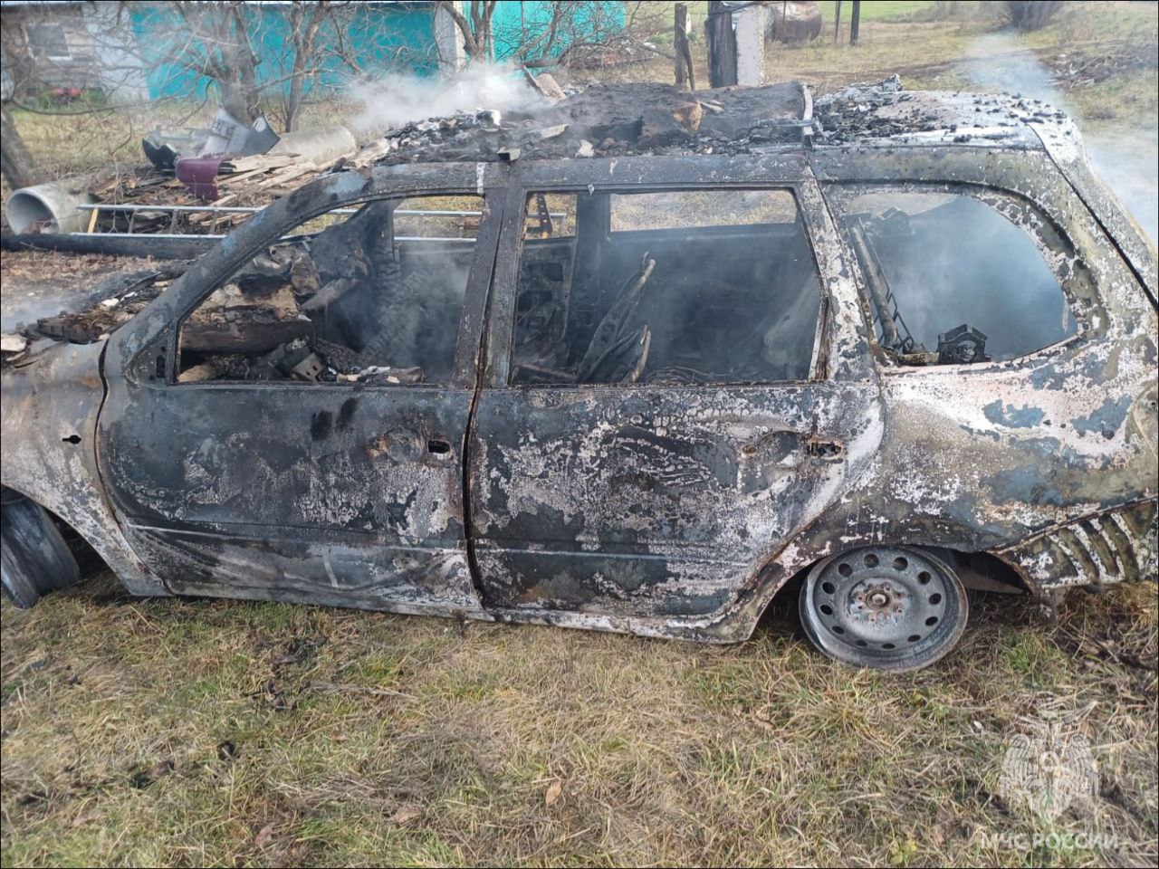 Пожар в Дубенском районе уничтожил легковой автомобиль Пожар в Дубенском районе уничтожил легковой автомобиль