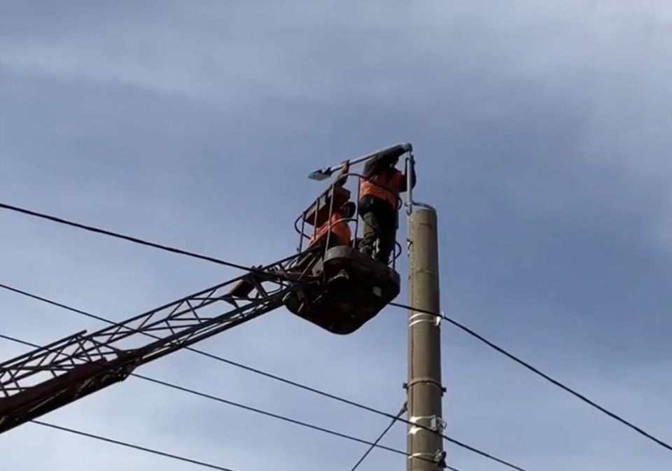 Продолжается реконструкция наружных сетей освещения в Саранске