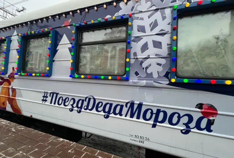 Поезд Деда Мороза пробудет в Саранске шесть часов
