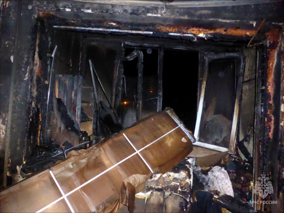 На пожаре в Саранске погибла женщина