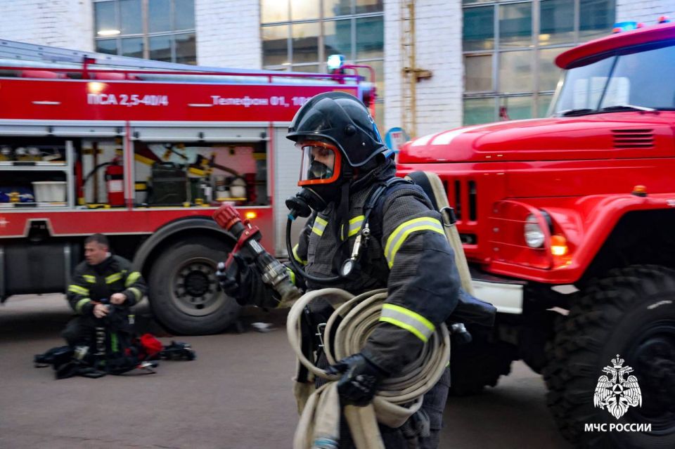 Пожар на предприятии в Республике Мордовия Пожар на предприятии в Республике Мордовия