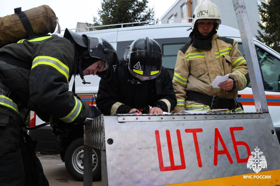 Пожар на предприятии в Республике Мордовия Пожар на предприятии в Республике Мордовия