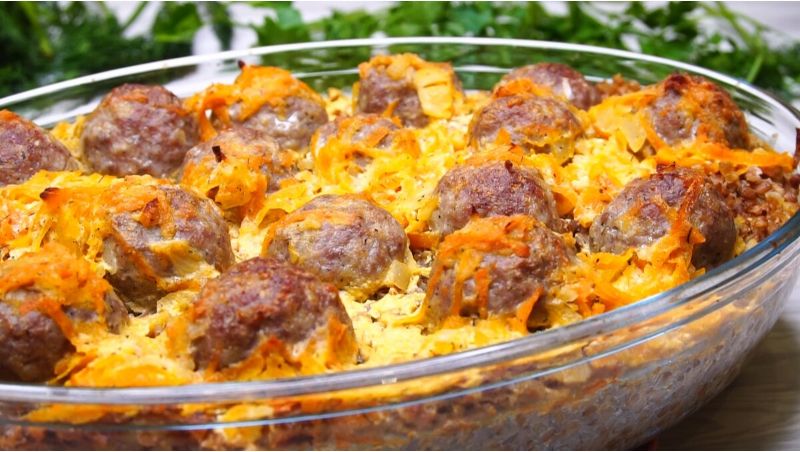 Гречка с мясными шариками: идеальный ужин для всей семьи