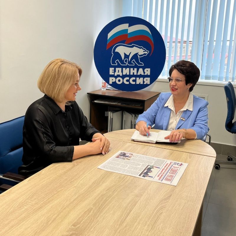 В Атюрьевском районе прием граждан провела депутат Госсобрания Мордовии Татьяна Волкова