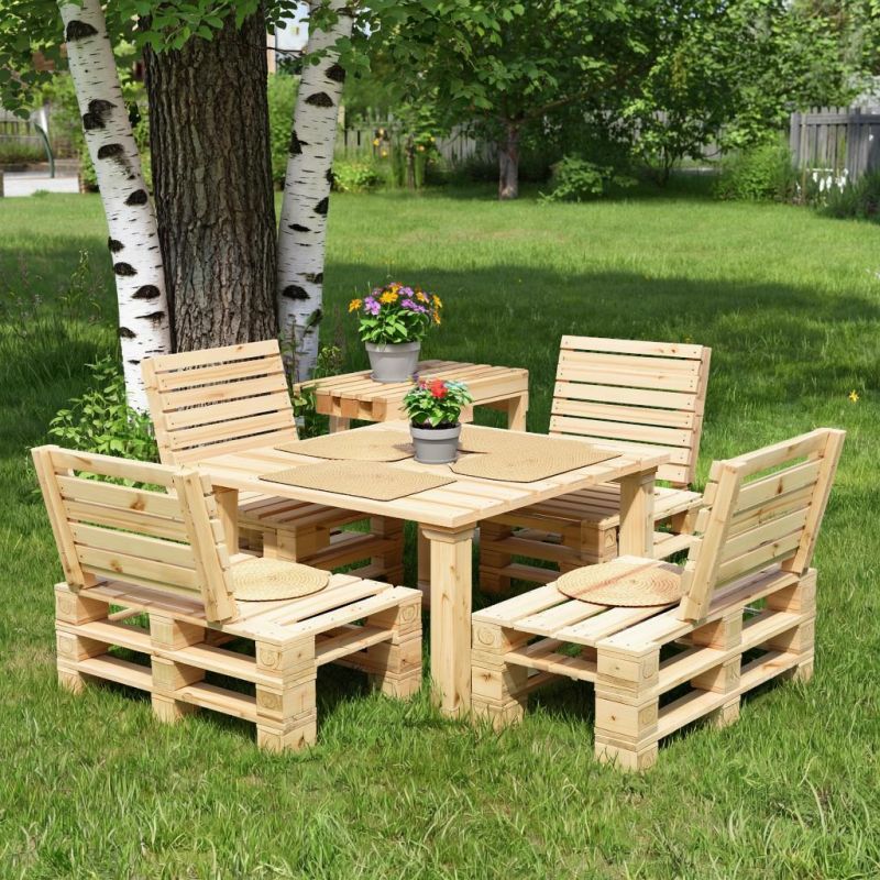 Складная мебель из паллет: стильные решения для вашего дачного участка