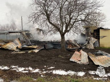 На пожаре в Старошайговском районе пострадали два человека