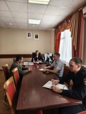 Представитель Управления Госавтоинспекции провел рабочее совещание с руководителем Казенного учреждения городского округа Саранск «Дирекция коммунального хозяйства и благоустройства»