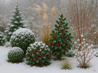 Зимний сад: как сделать ваш участок ярче даже в мороз