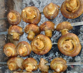 Летние удовольствия: шампиньоны на мангале в соевом соусе для настоящих гурманов