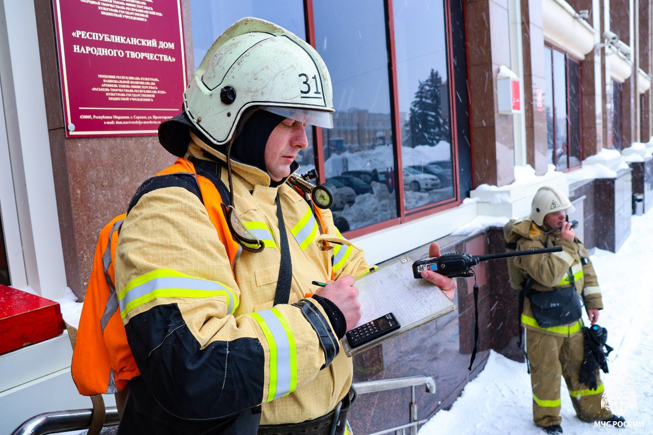 В здании Мордовской филармонии ликвидирован условный пожар В здании Мордовской филармонии ликвидирован условный пожар