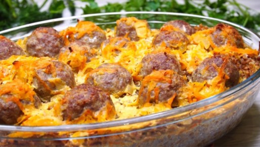 Гречка с мясными шариками: сытное и простое блюдо для всей семьи