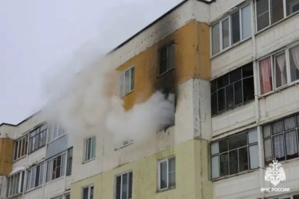 В Саранске жителей многоэтажного дома эвакуировали из-за пожара
