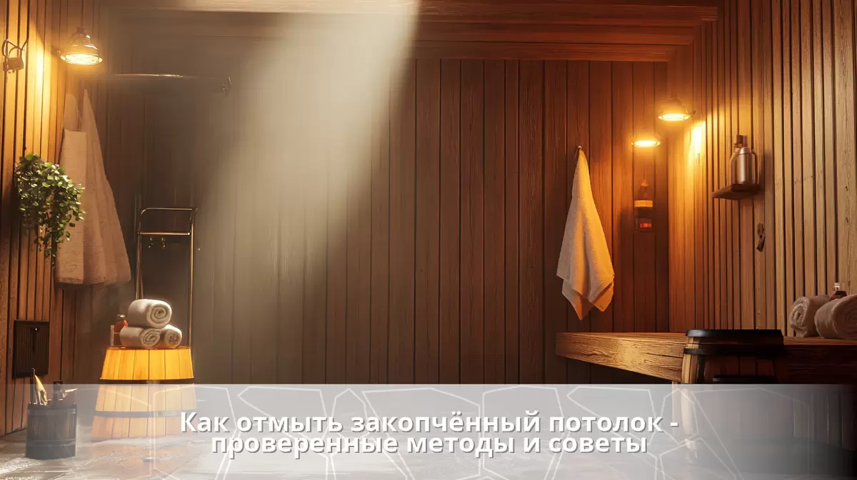 Как вернуть чистоту и свежесть закопчённому потолку в бане