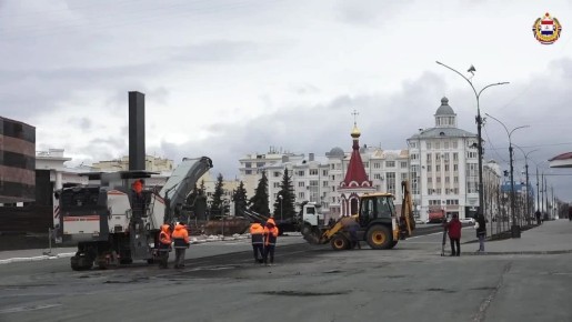 Центр Саранска обновляется к майским праздникам