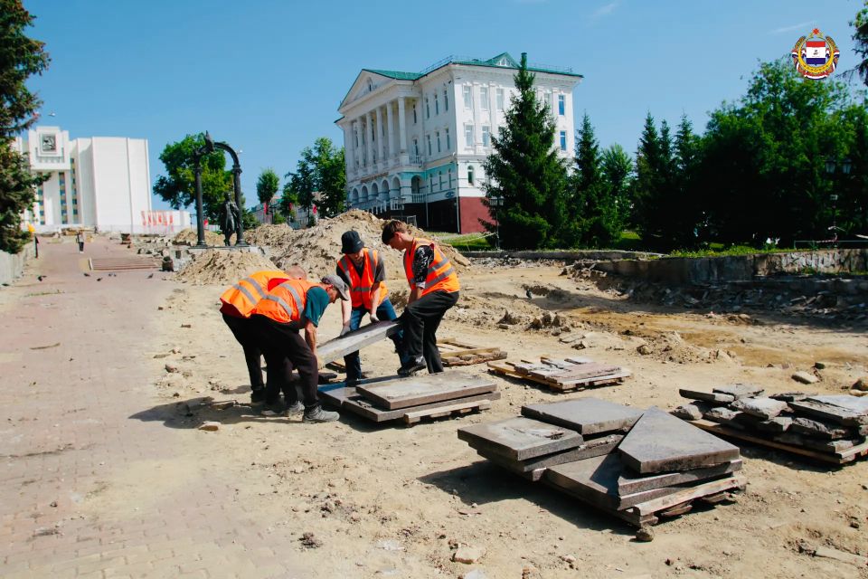 Фонтанный спуск в Саранске меняется Фонтанный спуск в Саранске меняется