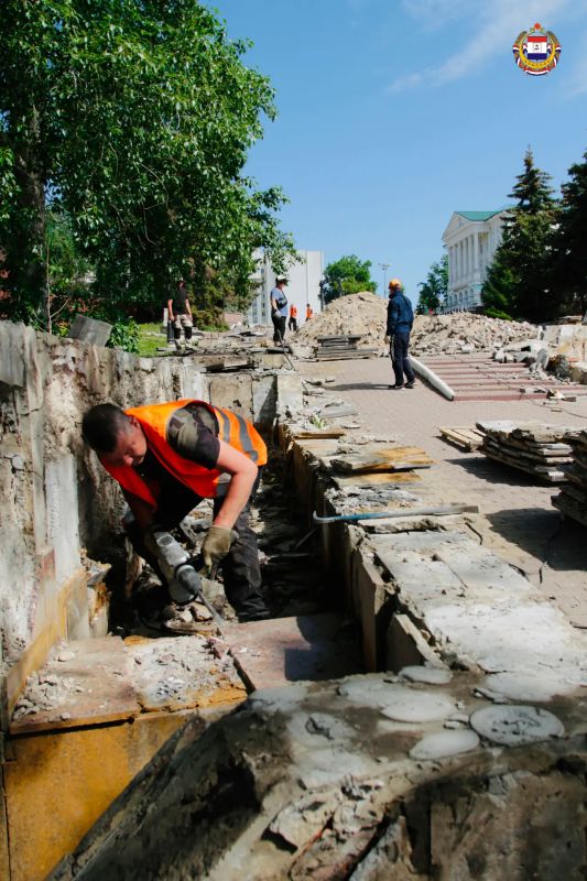 Фонтанный спуск в Саранске меняется Фонтанный спуск в Саранске меняется