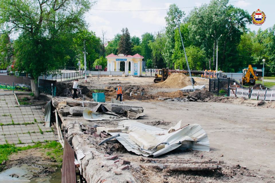 Фонтанный спуск в Саранске меняется