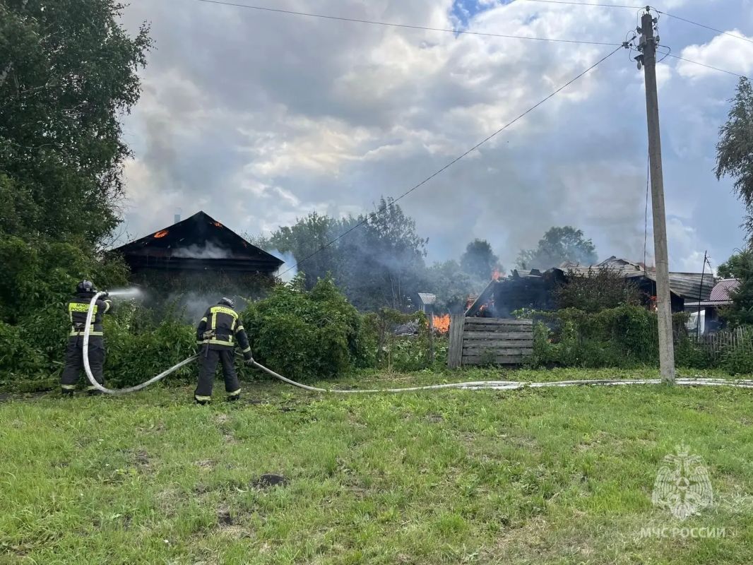 Пожар в Ромодановском районе Пожар в Ромодановском районе