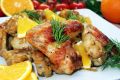 Куриные крылышки с апельсиновой ноткой в духовке