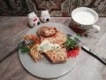 Нежные заварные блины с мясом и рисом: кулинарный шедевр
