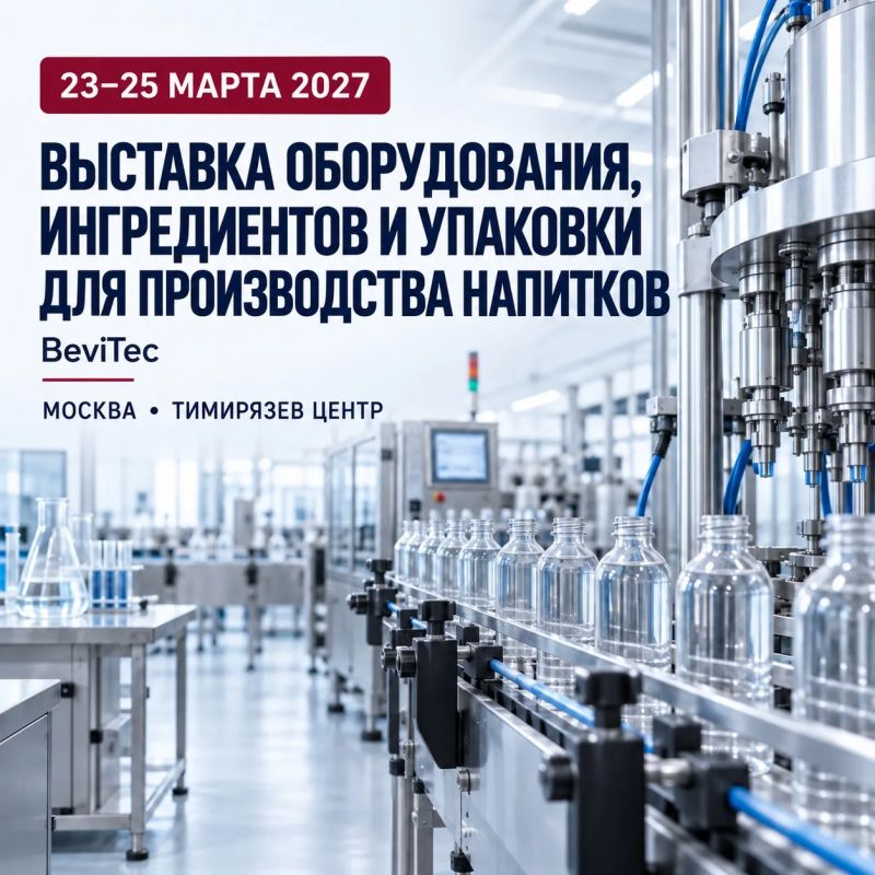 В Москве пройдёт международная выставка BeviTec для производителей напитков