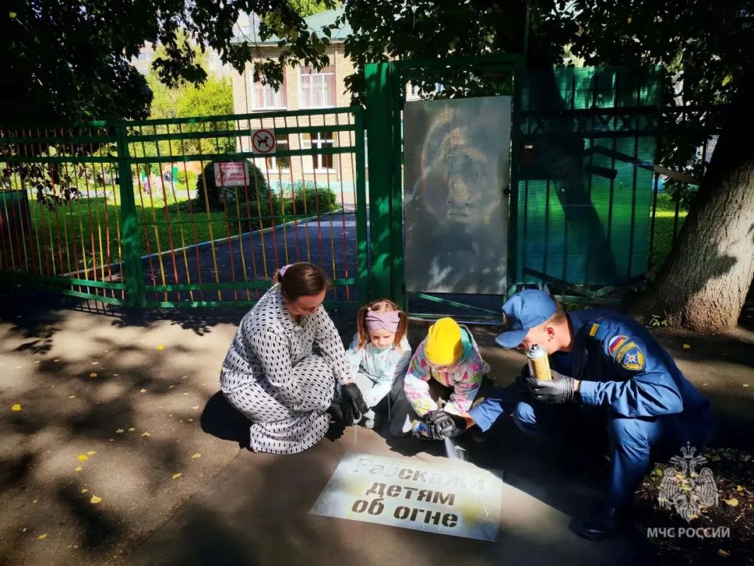 Важная акция «Говорящий асфальт» проходит для детей в Мордовии Важная акция «Говорящий асфальт» проходит для детей в Мордовии
