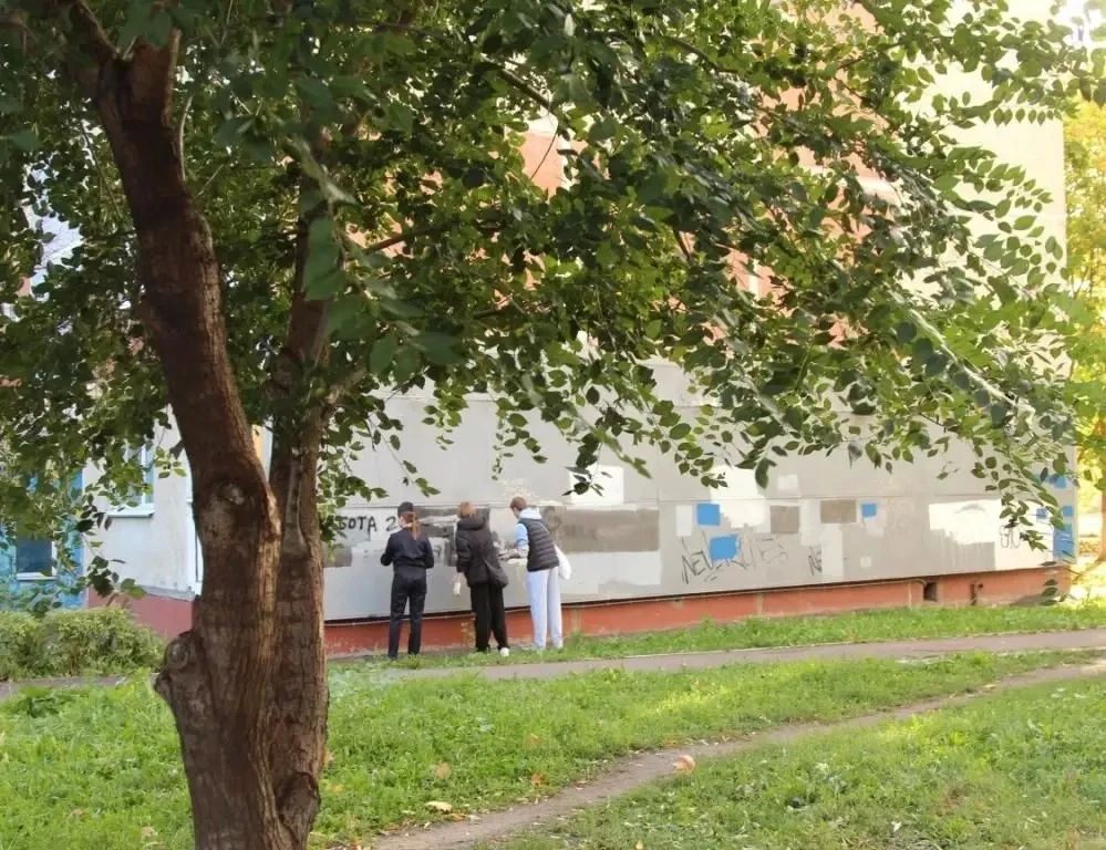 В Пролетарском районе Саранска в рамках акции «Сообщи, где торгуют смертью» закрашено более 30 противоправных граффити на фасадах жилых домов и иных строений